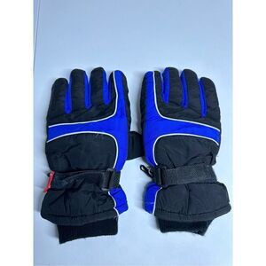 Gloves Men's Rugged Wear Ski Winter Snow Waterproof Blue Sz L See Description